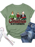 Noël est ma chemise préférée pour femmes, mon T-Shirt de noël préféré