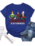 Noël est ma chemise préférée pour femmes, mon T-Shirt de noël préféré