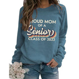Fière maman d'un sweat-shirt senior 2022, chemise cadeau de remise de diplôme
