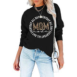 Mom Mode Shirt for Women All Day Everyday Mom Mode Long Sleeve Sweatshirt