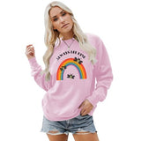 Bee Kind Sweatshirt Damen Regenbogen Geschenk Be Kind Shirt