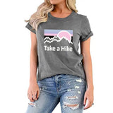 Women Take A Hike Shirt Camping Crew T-Shirt