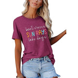 Femmes bateau vagues rayons de soleil lac jours mode T-Shirt rayons de soleil chemise