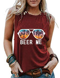Damen Tank Top mit Aufschrift „Beer Me“ und „Beer Me“ im Vintage-Stil