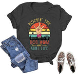 Damen Rockin' The Dog Mom and Tante Life T-Shirt
