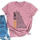 T-Shirt pour femmes, jésus est mon Dieu, mon roi, mon Seigneur, chemise d'église chrétienne