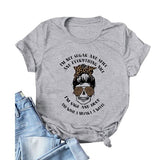 Damen T-Shirt mit Aufdruck „I'm Not Sugar and Spice and Everything Nice“