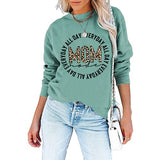 Mom Mode Shirt for Women All Day Everyday Mom Mode Long Sleeve Sweatshirt
