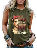 Women Not Fragile Like A Flower Fragile Like A Bomb Shirt