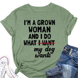 T-Shirt de nouveauté drôle pour femmes, je suis une femme adulte et je fais des t-shirts cadeaux classiques
