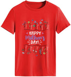Women Raising Wildflowers Floral Mama T-Shirt Happy Mothers Day Shirt