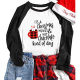 Women This is My Christmas Movie Watching T-Shirt (M, White)