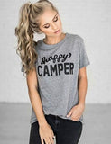 T-shirt Happy Camper pour femme