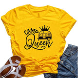 T-shirt Camp Queen pour femme, chemise de camping