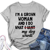 T-Shirt de nouveauté drôle pour femmes, je suis une femme adulte et je fais des t-shirts cadeaux classiques