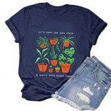Women Let's Root for Each Other & Watch Each Other Grow T-Shirt Crazy Lady Shirt for Women