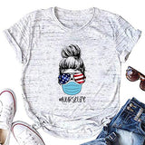 Women Nurse Life T-Shirt American Flag Shirt