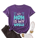 Cadeau pour maman t-shirts femmes ma maman est ma chemise de fête des mères mondiale