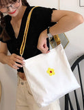 Sac fourre-tout à fleurs mignon pour femmes, sac à bandoulière