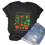 Women Let's Root for Each Other & Watch Each Other Grow T-Shirt Crazy Lady Shirt for Women