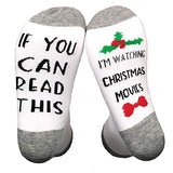 Frauen, wenn Sie dies lesen können, schaue ich Weihnachtsfilme. Lustige Socken