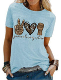 Frauen Frieden Liebe Gerechtigkeit T-Shirt
