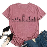 Hunde und Pflanzen Tees Frauen Pflanzen Liebhaber Shirt Hund Liebhaber T-Shirt