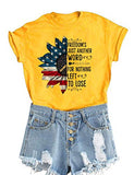 T-Shirt mit amerikanischer Flagge und Aufschrift „Freedom's Just Another Word for Nothing Left to Lose“