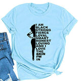 Frauen Melanin Grafik T-Shirt Afro Frau T-Shirt