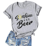 Women Sunshine and Beer T-Shirt Sunshine Shirt