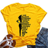 Frauen Melanin Grafik T-Shirt Afro Frau T-Shirt