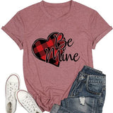 Be Mine Shirt Femme Saint Valentin Buffalo Heart Tees