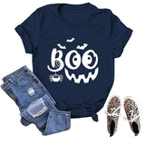 Femmes Boo T-Shirt Trick or Treat chemise drôle Halloween T-Shirt
