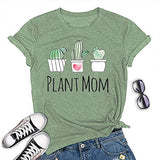 Women Plant Mom T-Shirt Plant Graphic Shirt