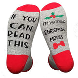 Frauen, wenn Sie dies lesen können, schaue ich Weihnachtsfilme. Lustige Socken