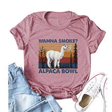 Frauen wollen rauchen Alpaka Schale T-Shirt Vintage Alpaka Schale Grafik Shirt