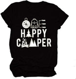 Women Graphic Shirt Camping Shirt