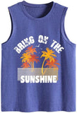 Women Beach Vacation Shirt Bring On The Sunshine Tank Tops