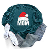 Frauen Mama Santa Hut Shirt Santa Bluse