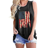Débardeur drapeau américain pour femmes, chemise patriotique du 4 juillet