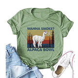 Frauen wollen rauchen Alpaka Schale T-Shirt Vintage Alpaka Schale Grafik Shirt