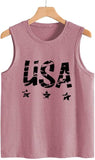 Débardeurs patriotiques pour femmes, chemise drapeau américain du 4 juillet