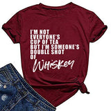 T-shirt pour femmes, je ne suis pas la tasse de thé et de whisky de tout le monde