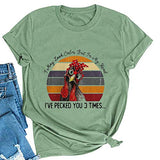 T-Shirt mit Aufschrift „I May Look Calm But In My Head“ für Damen