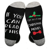 Frauen, wenn Sie dies lesen können, schaue ich Weihnachtsfilme. Lustige Socken