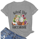 Femmes What The Fucculent T-Shirt Cactus Succulents Chemise