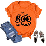 Femmes Boo T-Shirt Trick or Treat chemise drôle Halloween T-Shirt