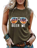 Damen Tank Top mit Aufschrift „Beer Me“ und „Beer Me“ im Vintage-Stil
