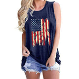 Débardeur drapeau américain pour femmes, chemise patriotique du 4 juillet