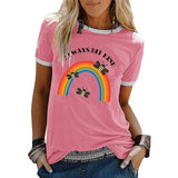 Always Bee Kind Shirt Women Inspirational Rainbow Short Sleeve T-Shirt
